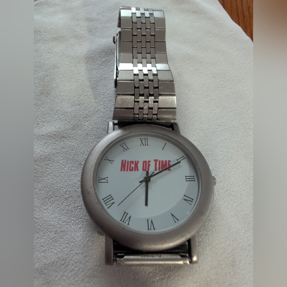 Silvertone Men's Watch. Promo For Johnny Depp Movie "Nick Of Time".